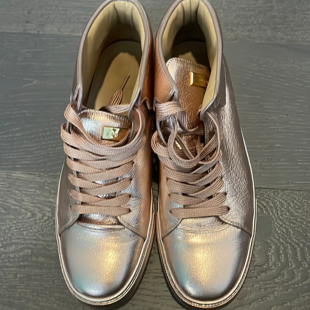 Buscemi Rose Gold Mens Mid sneakers size 43